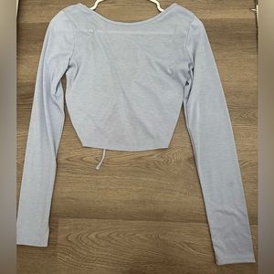 Light blue forever 21 backless top SM